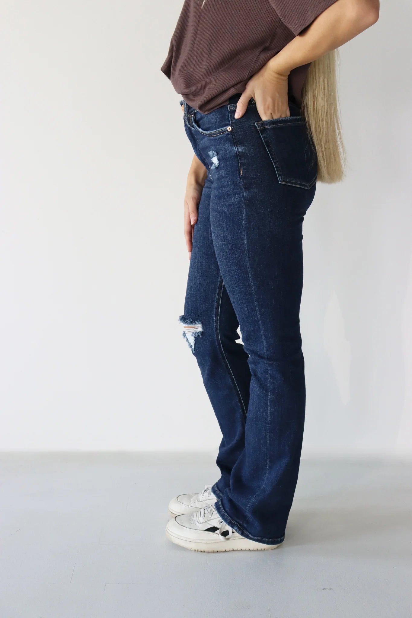 STYGOD™ Bootcut Jeans - Dark Distressed