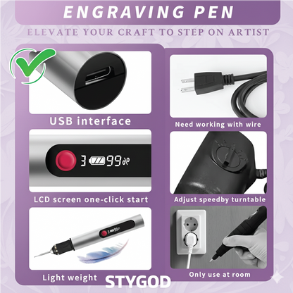 STYGOD™ Mini Electric Engraving Carve Pen
