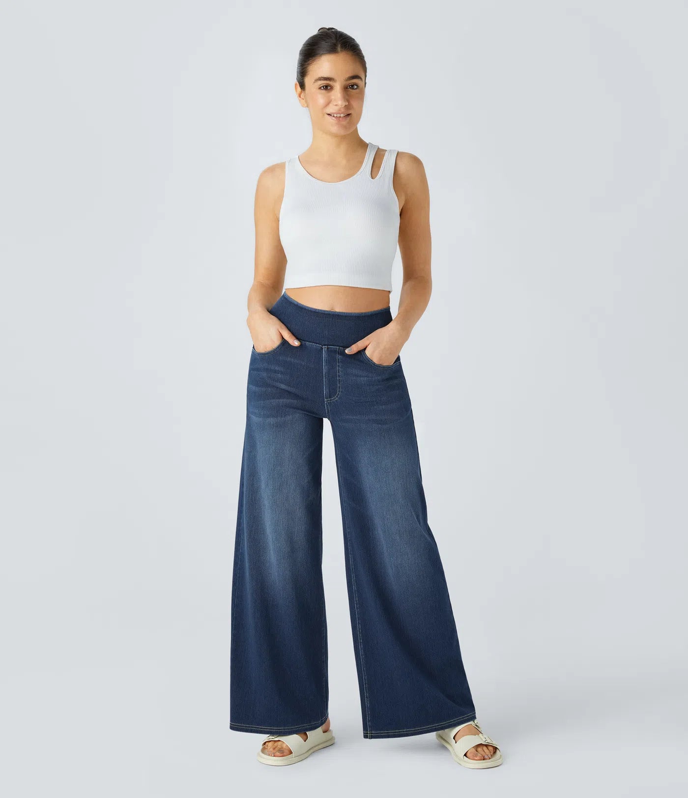 STYGOD™ High Waisted Baggy Wide Leg Jeans