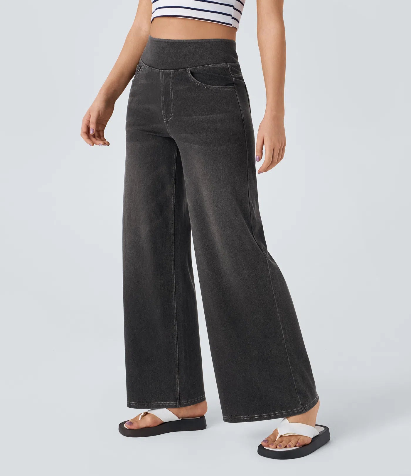 STYGOD™ High Waisted Baggy Wide Leg Jeans