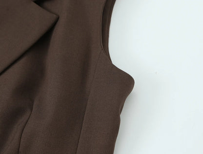 2025 New  Women Pants Fashiontwo-piece set Women Sexy V-Neck  With Belt Top+ wide-leg Pants 2 Pieces Sets Elegant Women Suit