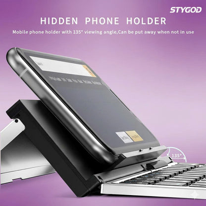 STYGOD™ Wireless Bluetooth Foldable Keyboard for Phones and Tablets