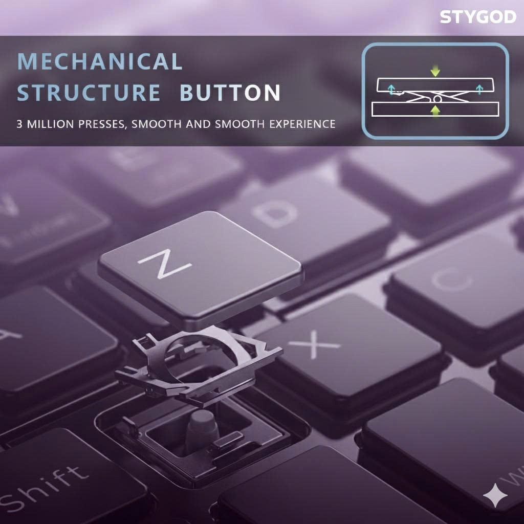 STYGOD™ Wireless Bluetooth Foldable Keyboard for Phones and Tablets